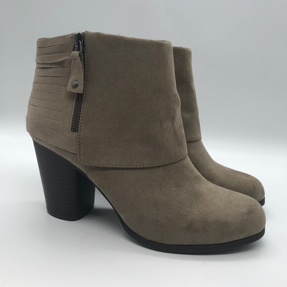 Madden Girl Tan Heeled Boots - Picture 3 of 9